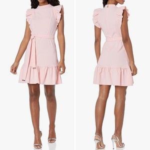 NWT Tommy Hilfiger Scuba flounce dress size 4